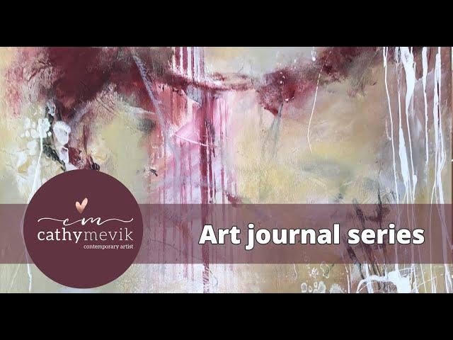 Expressive abstract acrylic painting