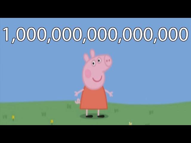 Peppa Pig Says "I'm Peppa Pig" 1,000,000,000,000,000 times