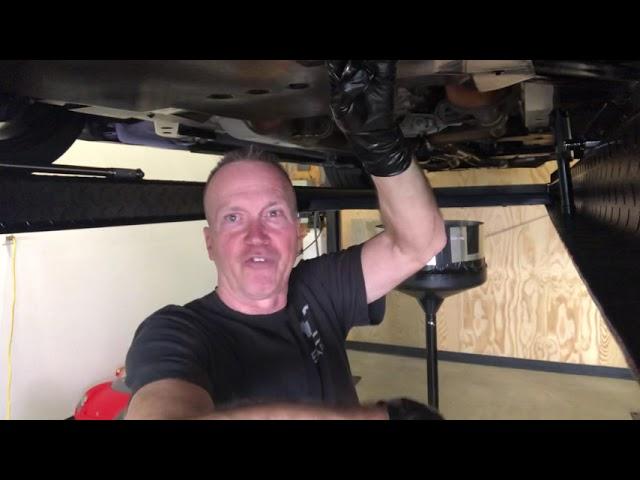 Oil change on my GT350.