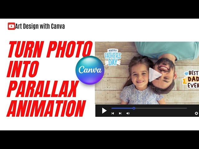 Parallax Effect Animation in Canva Tutorial for Father’s Day Card