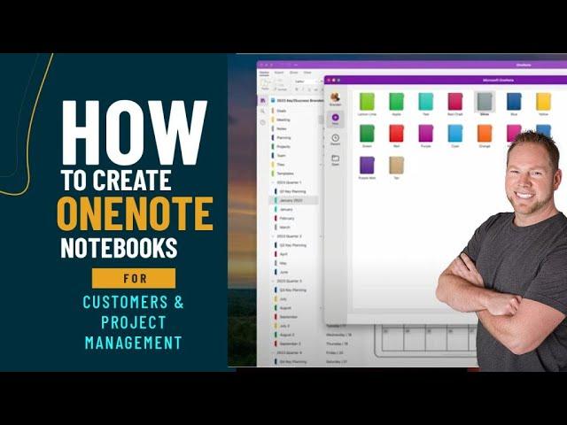 How to Set up OneNote for Customer and Project Management