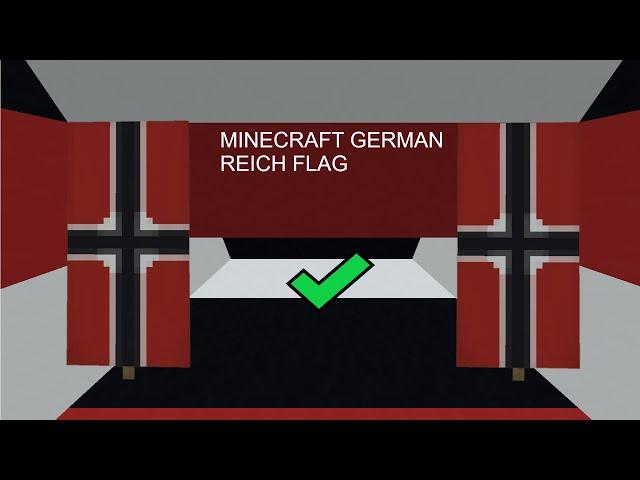 German Reich flag 1 Minute Tutorial (Minecraft)