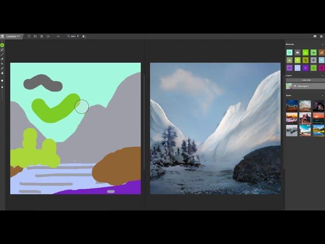 Learning CG | Became Bob Ross with Nvidia Canvas