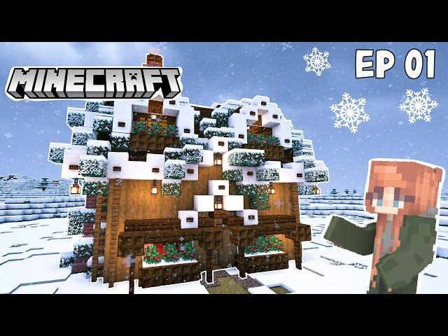 A Winter Adventure BEGINS ️ Red’s Winter World in Minecraft | Let's Play Episode 1