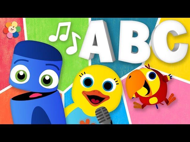 ABC song | Learn the ABCs with Color Crew and Friends | Nursery Rhymes for Kids | BabyFirst TV