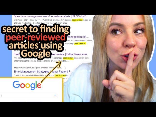How to Find Credible Sources on Google | Peer-Reviewed Journal Articles |