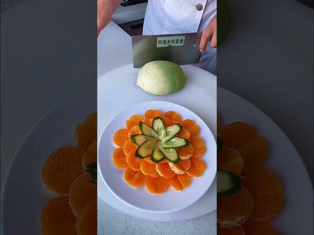 Carving Oranges: How To Carve A Watermelon Into An Elegant Flower Platter?#fruit#knifeskills