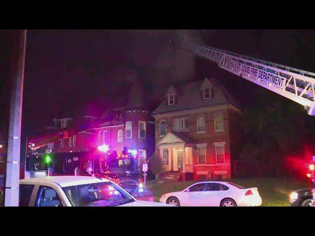 Overnight fire damages house in north St. Louis