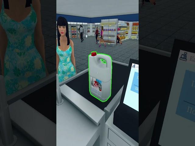 Подарил 50000 $ покупателю в Supermarket Simulator #supermarketsimulator