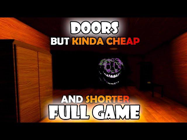 DOORS - but kinda cheap and shorter - FLOOR 1 - (Full Walkthrough) - Roblox