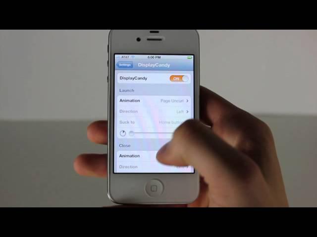 DisplayCandy New Top Jailbreak Tweak Adds Open/Close App Animations