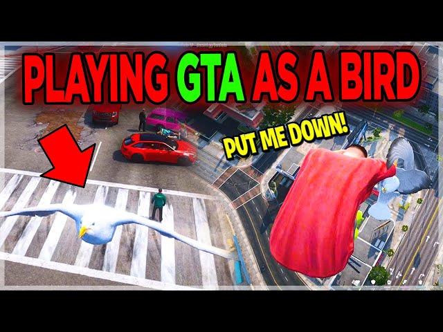 I Became a BIRD NPC and Kidnapped Players in GTA 5 | DonDada RP