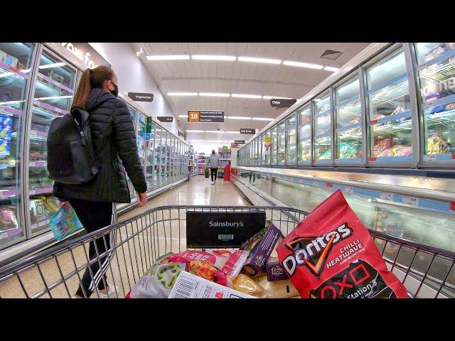 British Supermarket Shopping Walk - Sainsbury's イギリスのスーパー