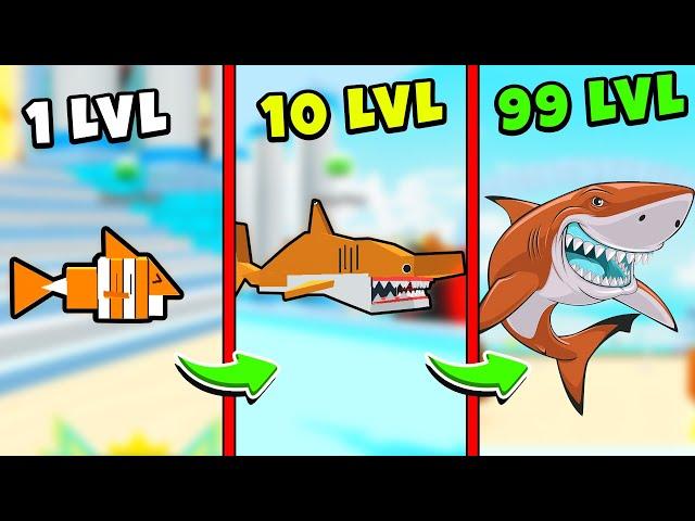 ЭВОЛЮЦИЯ АКУЛЫ  ОТ НУБА ДО ПРО В РОБЛОКС  ▶ Shark Evolution Simulator Roblox