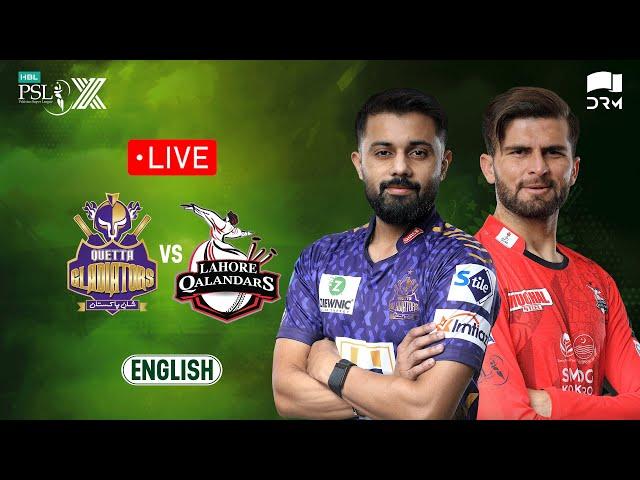 Live | Quetta Gladiators vs Lahore Qalandars | 𝐄𝐍𝐆𝐋𝐈𝐒𝐇 | Match 4 | HBL PSL X | M3O1K