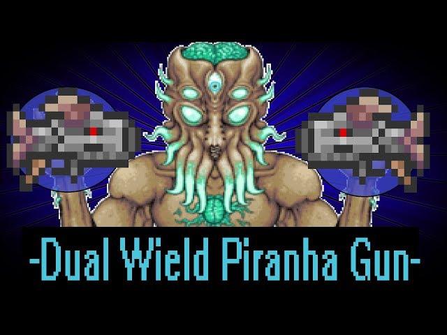 dual wield piranha gun vs vanilla bosses ll fargos mutant mod