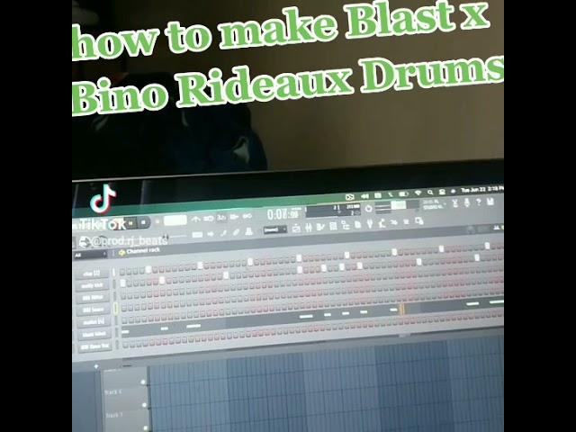 How to make Blxst / bino rideaux type drums