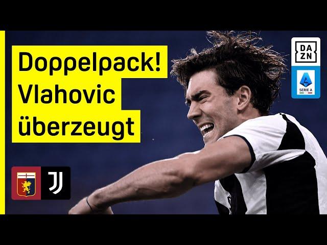 Juventus kehrt auf Siegerstraße zurück: CFC Genua - Juventus | Serie A | DAZN Highlights