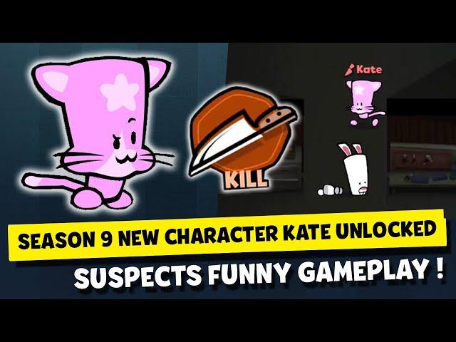 SEASON 9 NEW CHARACTER KATE THE KILLER CAT UNLOCKED ! SUSPECTS MYSTERY MANSION FUNNY GAMEPLAY #66