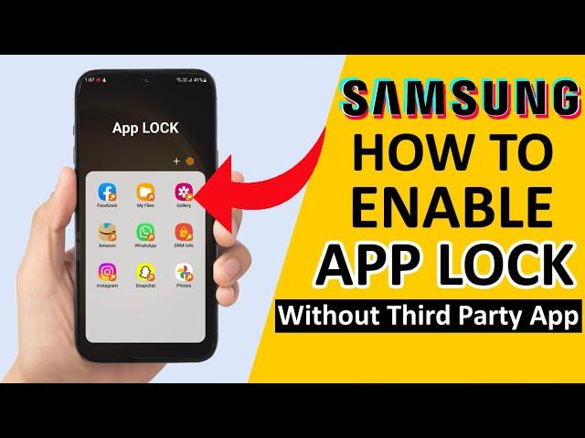 Samsung Galaxy: How To Enable App Lock | Free Me Apps Ko Lock Kaise Kare 