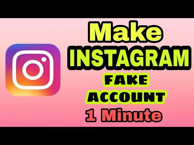 create a fake account Instagram kaise kholen trick #dipu tech #tecnicalguruji