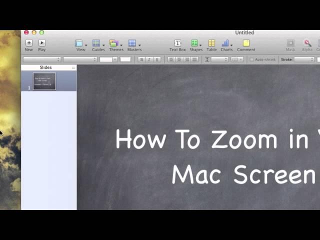 How To Zoom In Your Mac Screen