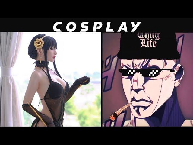 ANIME vs COSPLAY (The Rock Meme Reactions)