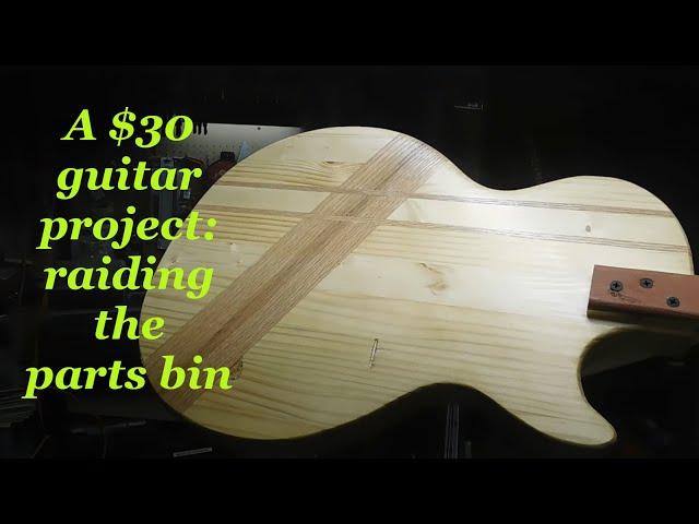 A scrap parts guitar project