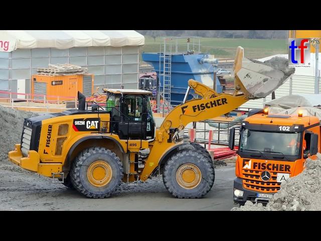 **NEW** 3x CATERPILLAR 982M Loaders / Radlader, Bahnprojekt Albvorlandtunnel, 08.02.2018 #2