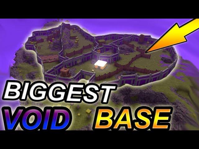 BUILDING BIGGEST VOID BASE!!!! Raided by hackers?? :( - Roblox Booga Booga