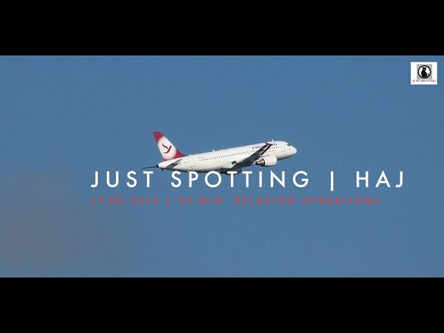 Just Spotting | HAJ | 17.02.2025 | 30 min. relaxing Operations | 4k #planespotting #haj #aviation