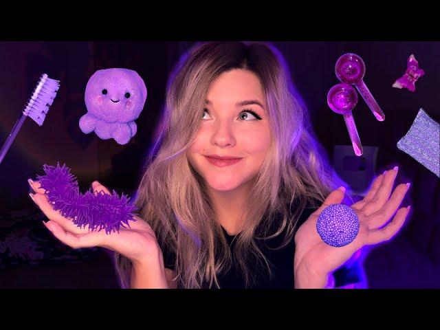 АСМР ФИОЛЕТОВЫЕ ТРИГГЕРЫ ДЛЯ МУРАШЕК  ASMR Purple triggers for tingles