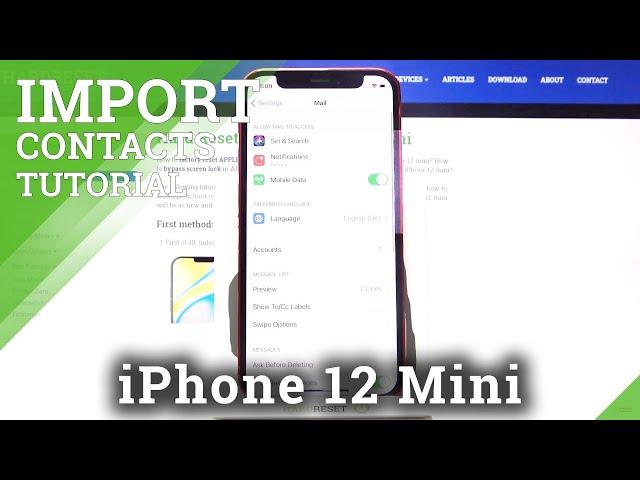 How to Sync Google Contacts on iPhone 12 mini – Download Google Contacts