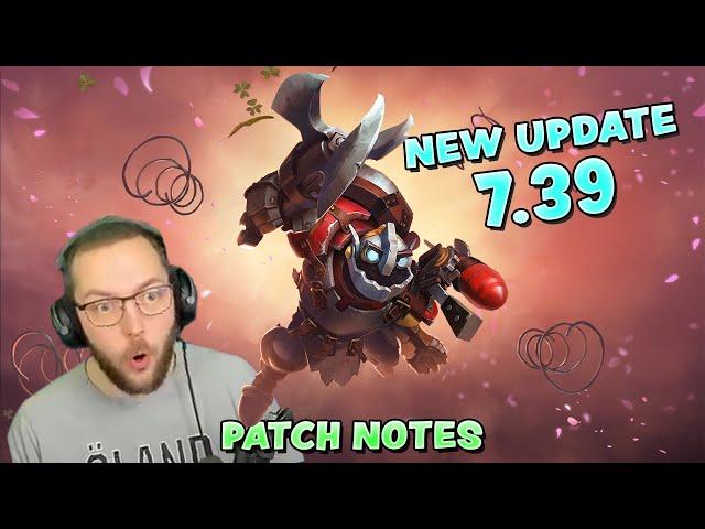 HUGE NEW DOTA UPDATE! 7.39 PATCH NOTES