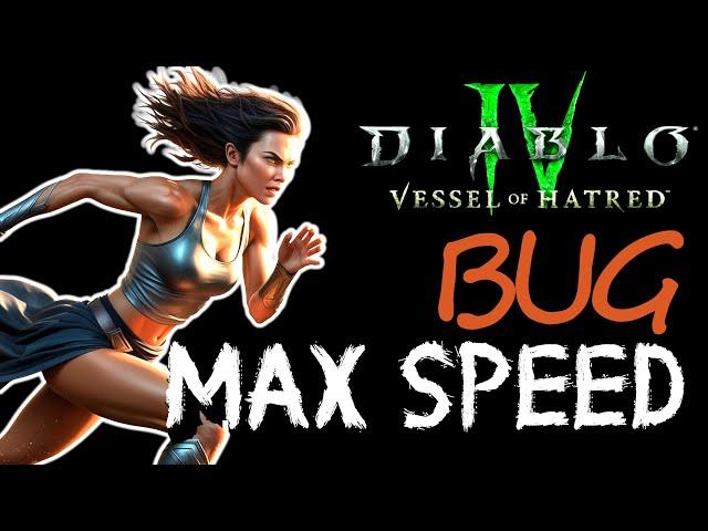 Max Movement Speed Bug at Level 1 on Any Character - Vessel of Hatred - Diablo 4