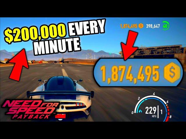 Need For Speed Payback Money Glitch | $200,000k Every 1 Minutes | Payback Money Glitch