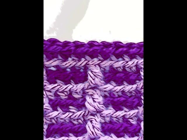 Mosaic crochet, how to start mosaic crochet, chain loops  #crochettutorial #crochettutorial
