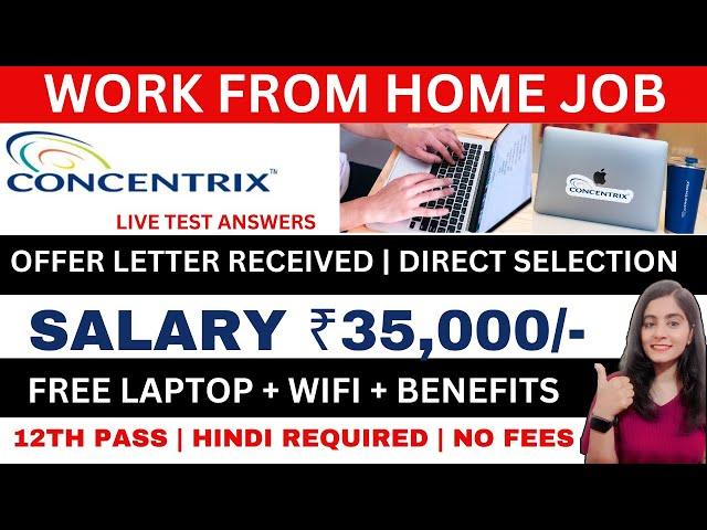 CONCENTRIX HIRING | LIVE TEST ANSWERS | WORK FROM HOME JOBS 2025 | ONLINE JOBS AT HOME | JOBS