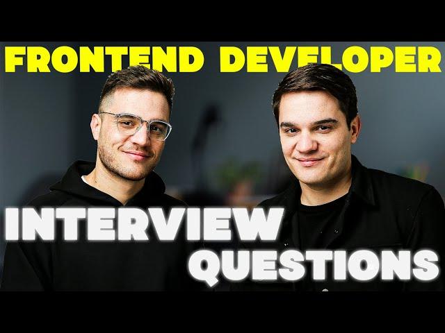 Senior Frontend Developer Interview Questions 2024