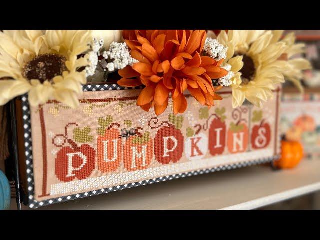 Flosstube #1 - Fall Stitching and Home Decor Tour