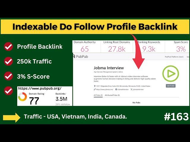 Create Indexable High Quality Do Follow Profile Submission Backlink | Backlink SEO Strategy