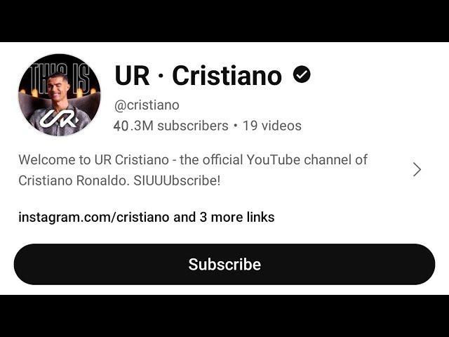 Cristiano Ronaldo Official Channel | UR Cristiano | Cristiano Ronaldo Channel | Cr7 Official Channel