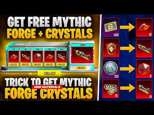 Get Free 30+ Mythic Emblem Crystals |Get Free Mini Materials | 3.4 Update| PUBGM