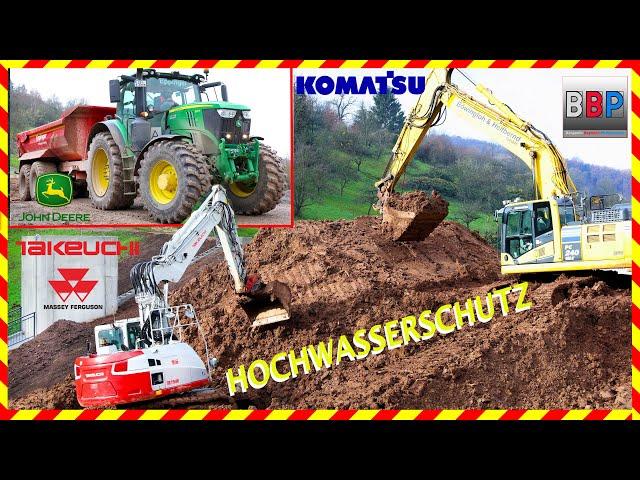 KOMATSU PC240NLC, Takeuchi TB2150R, John Deere, Massey Ferguson - Erdbau, Weinstadt, 2024.