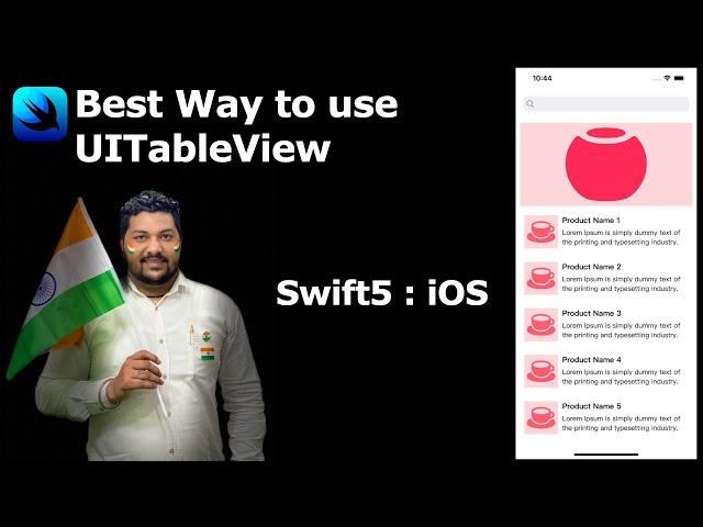 UITableView With Professional Implementation in Swift5