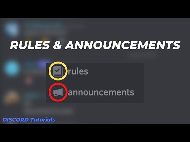 Announcement & RULES Channel Tutorial! (Discord)