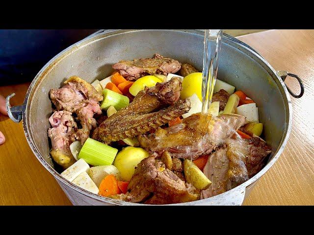 Cook this DUCK in KAZAN and it will be JUICY AND GENTLE ENG SUB "My Opinion" # duck # kazan # food