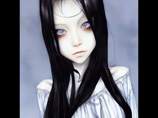  A Portrait Of A Character  Black Hair  Dark Eyes  Dark  Gothic  By Miho