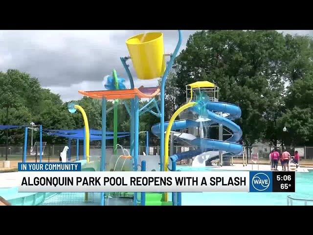 The new Algonquin Park pool opens with a splash