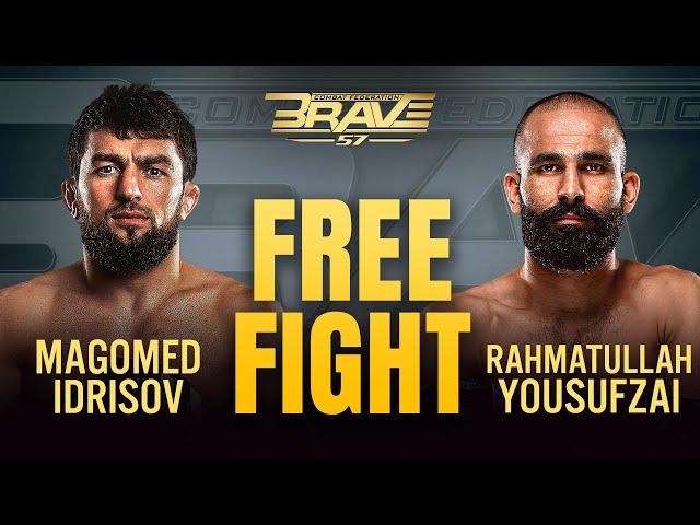 Magomed Idrisov vs Rahmatullah Yousufzai | FULL FIGHT | BRAVE CF 57